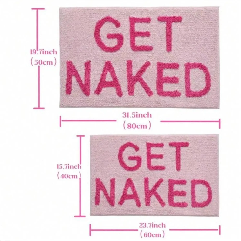 Get naked bath mat 19x31